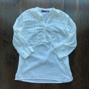 White Cotton tunic. Size S. NWOT